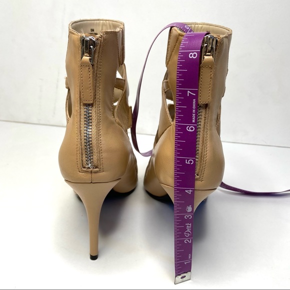 NINE WEST Nude Cage Style High Heel Ankle Bootie -Delfina- - Picture 10 of 16